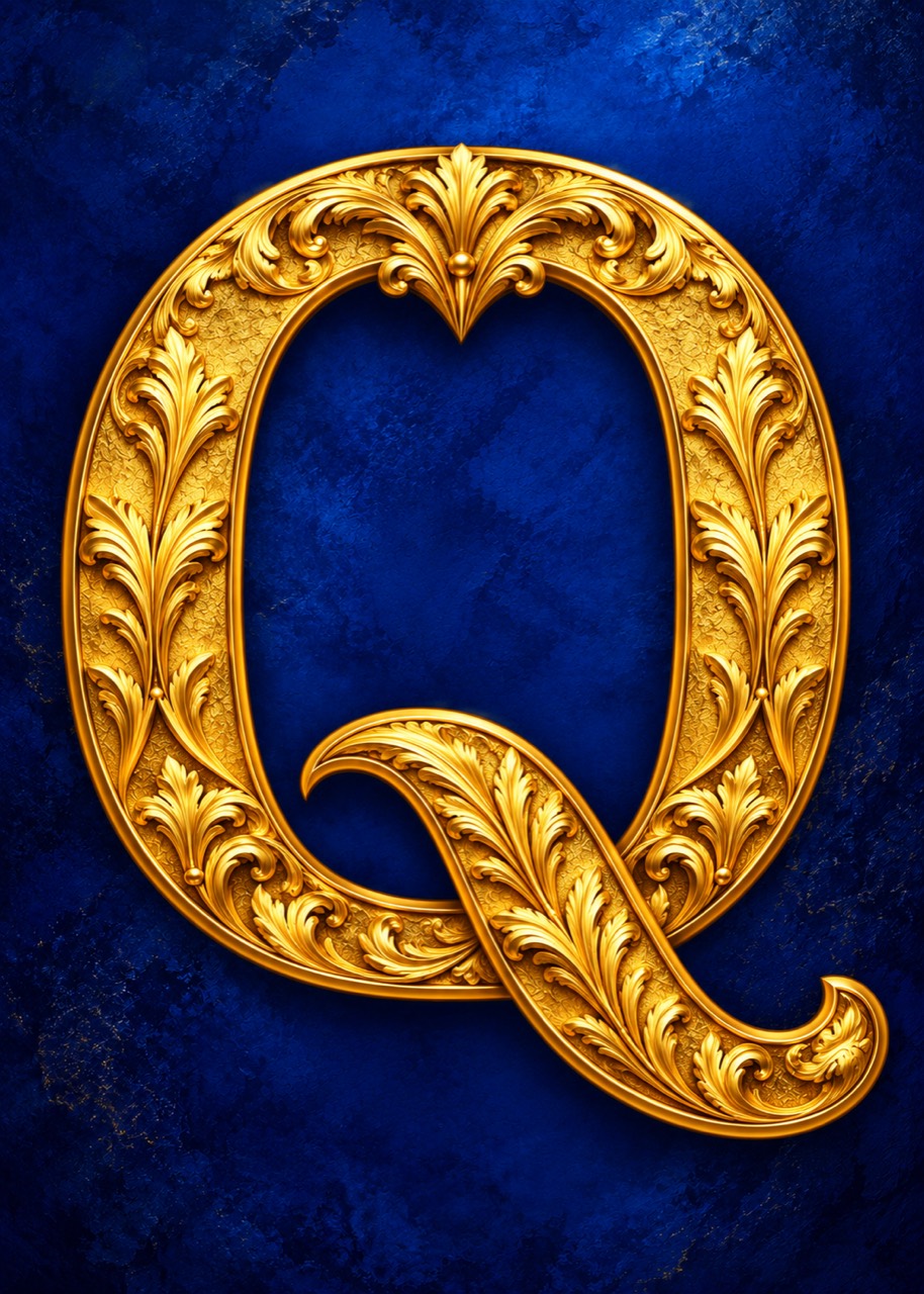 The Human Question gold Q logo